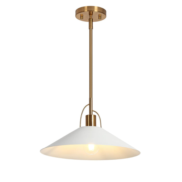 Raratin 1-Light Brass Pendant Light