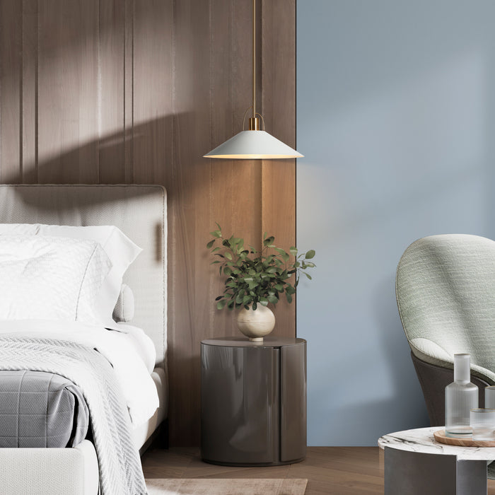 Raratin 1-Light Brass Pendant Light