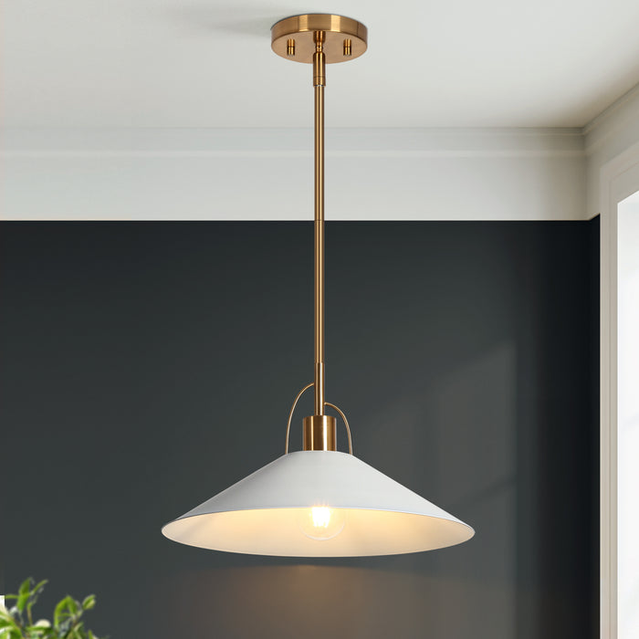 Raratin 1-Light Brass Pendant Light