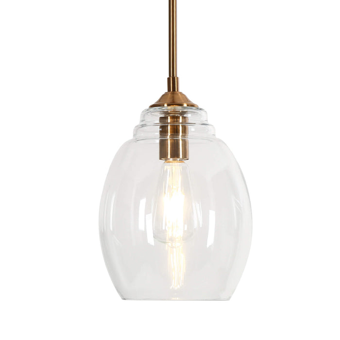 Sorvien 1-Light Brass Pendant Light