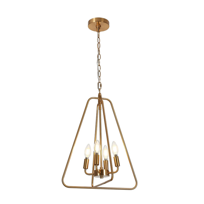 Eskiltu 4-Light Brass Chandelier