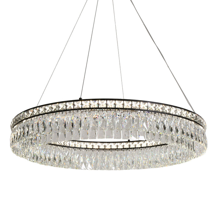 Tisreva 1-Light LED Black Chandelier