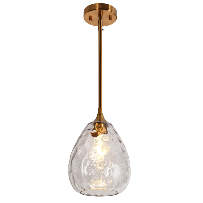 Polaris 1-Light Brass Pendant Light