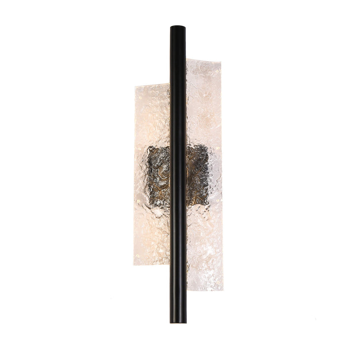 Xalvior 2-Light LED Black Wall Sconce