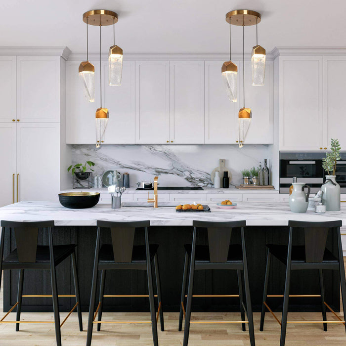 Faylian 3-Light LED Brass Chandelier