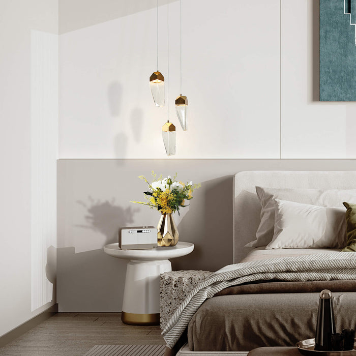 Faylian 3-Light LED Brass Chandelier