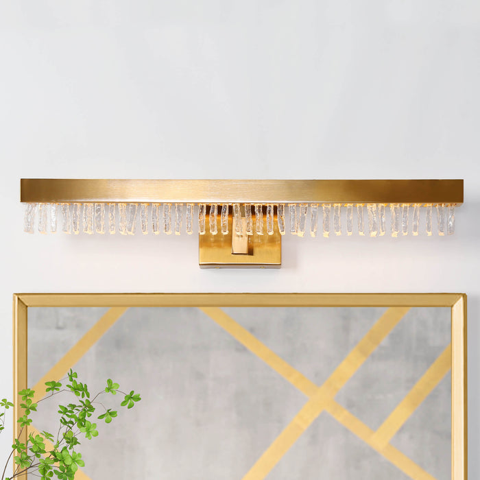 Nunaven 1-Light LED Brass Bathroom Vanity Light