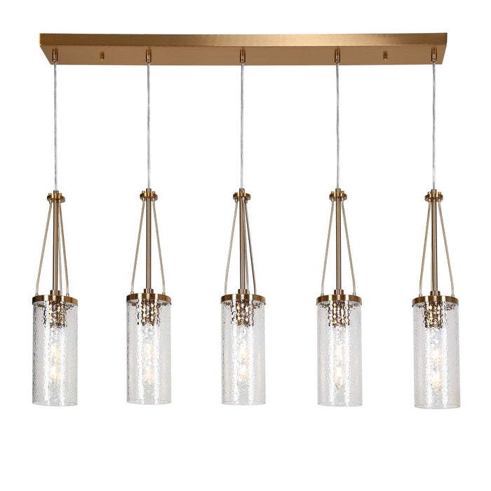 Faylise 5-Light Brass Island Light