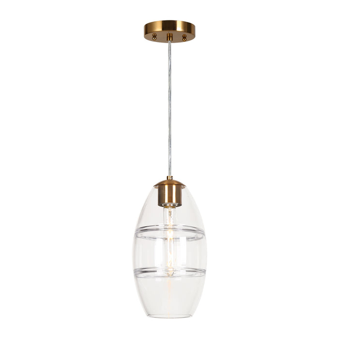 Felrion 1-Light Brass Pendant Light