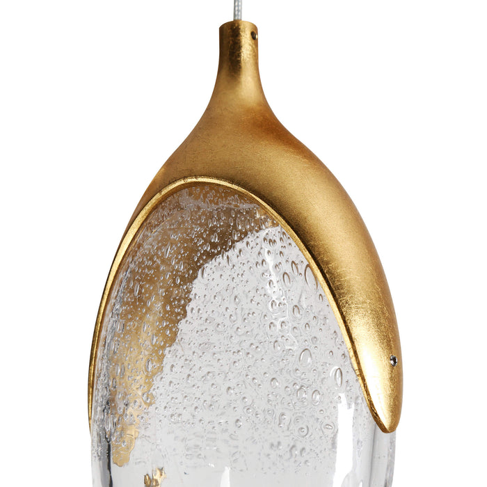 Seravyn 5-Light LED Gold Chandelier