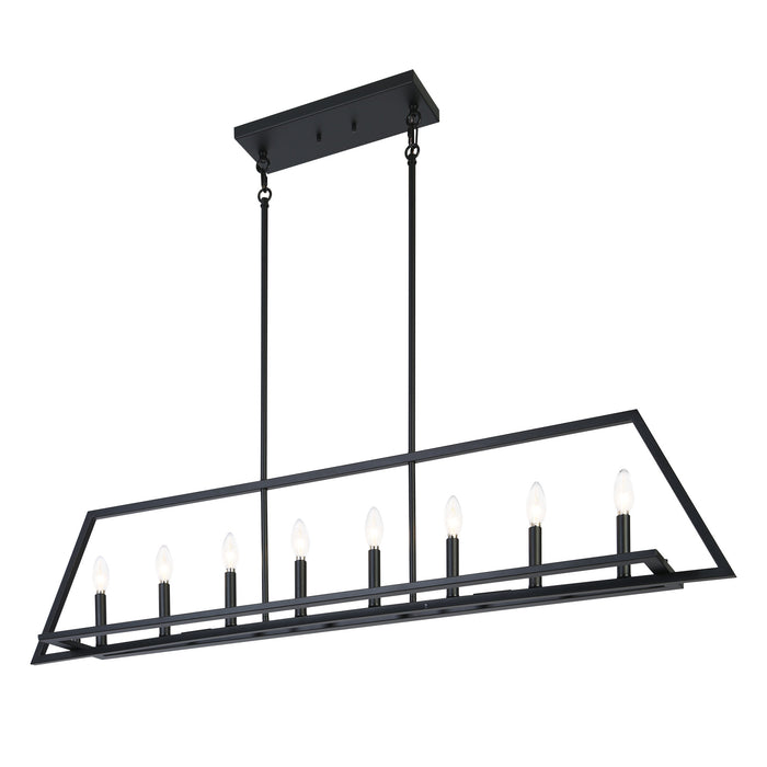 Zorvior 8-Light Black Island Light