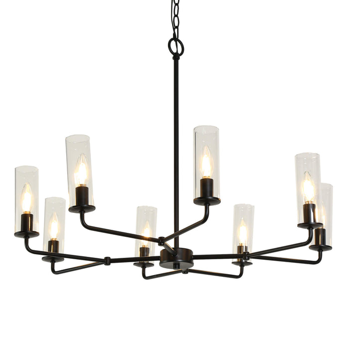 Tovarel 8-Light Black Chandelier