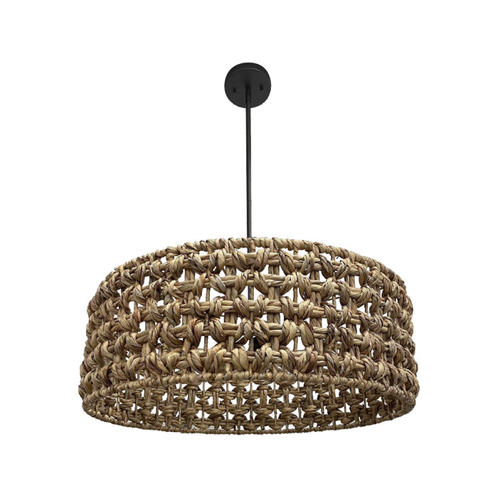 Meyrith 5-Light Wood and Rattan Chandeliers