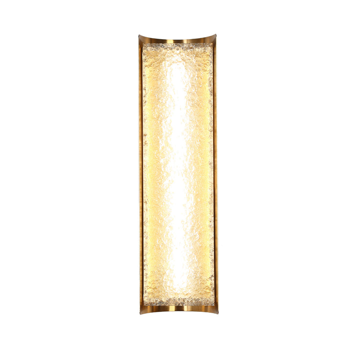 Zyvora 1-Light LED Black and Brass Acrylic Wall Sconce