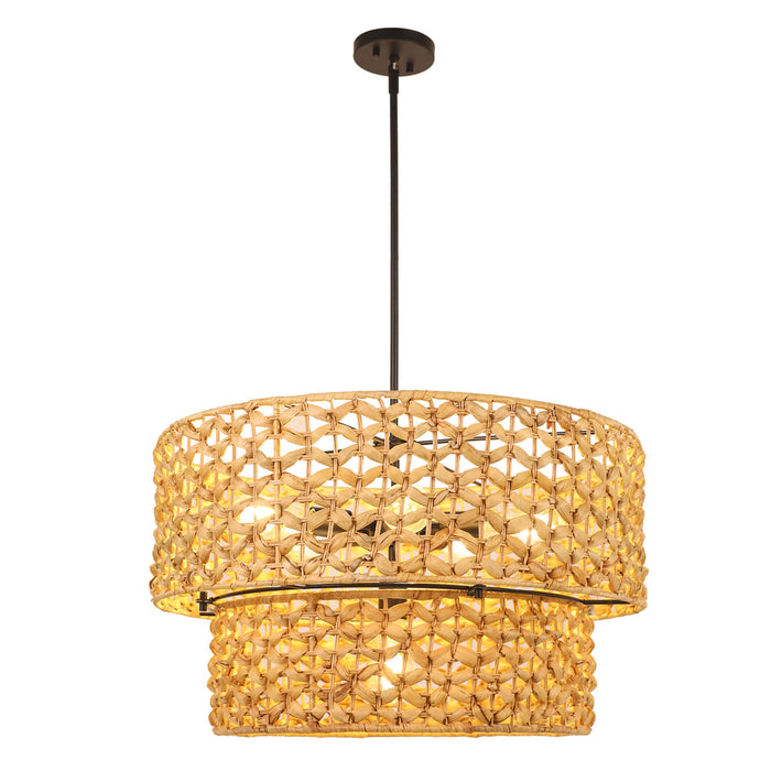 Meyrith 6-Light Wood Chandelier