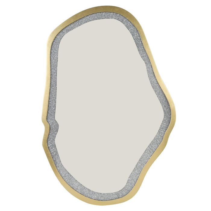 Modern Gold Vintage Wall Mirror - Belles Lighting