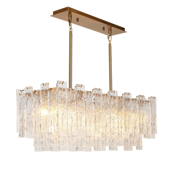 7-Light Crystal Island Chandeliers Lights - Belles Lighting