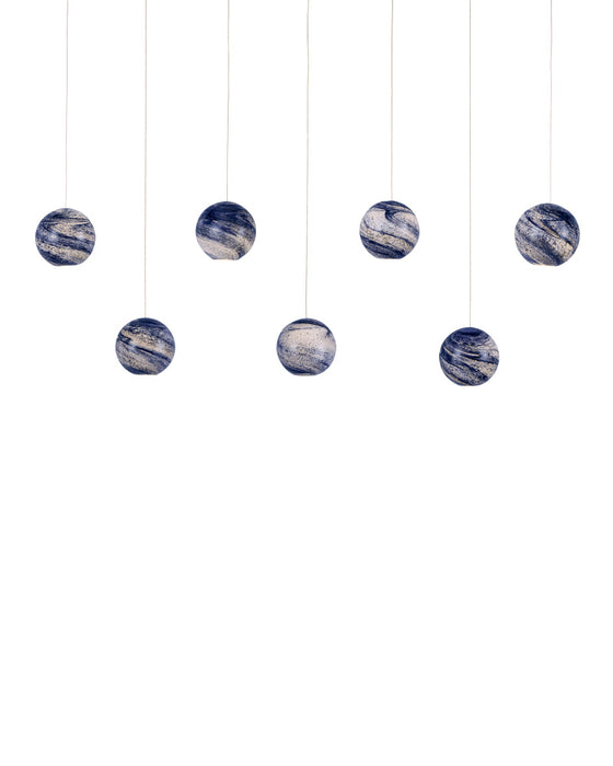 Palatino 7-Light Linear Multi-Drop Pendant