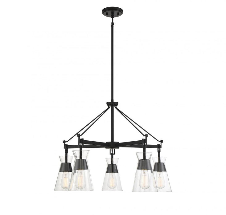 Lakewood 5-Light Chandelier in Matte Black
