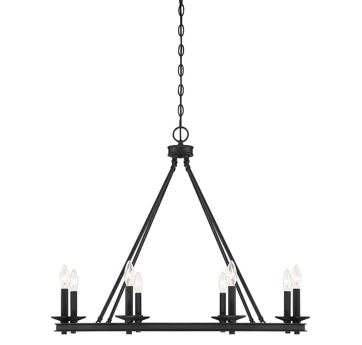 Middleton 8-Light Chandelier in Matte Black