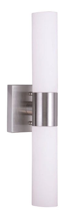 2 Light Brushed Nickel Bath Light