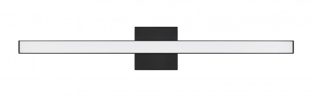 Trim 1 Light 30" LED Vanity in Flat Black