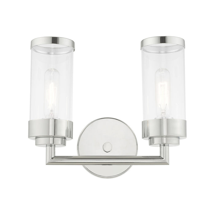 2 Lt Polished Chrome Bath Vanity