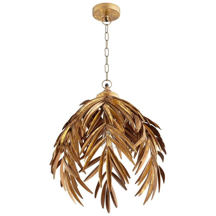 Palma Pendant|Aged Brass