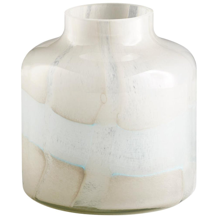 Lucerne Vase|Tan& Aqua-SM