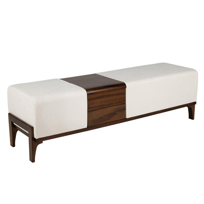 Noah Bench Cream Chenille