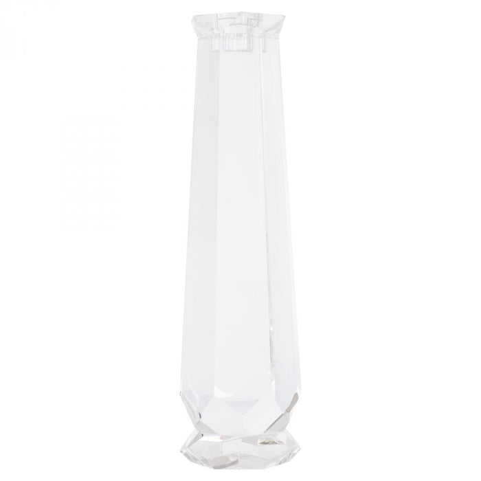 Faceted Candleholder | Clear-Tall
