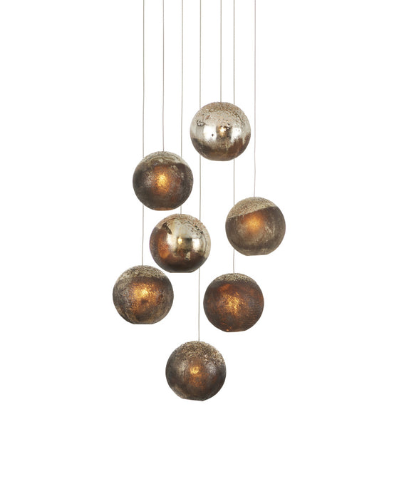 Pathos 7-Light Round Multi-Drop Pendant