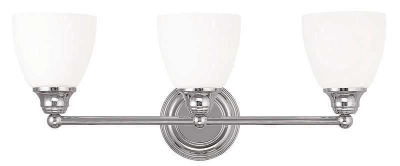 3 Light Polished Chrome Bath Light