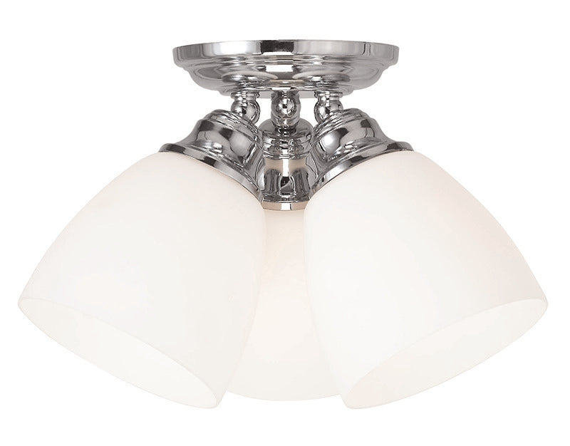 3 Light Polished Chrome Ceiling Mount