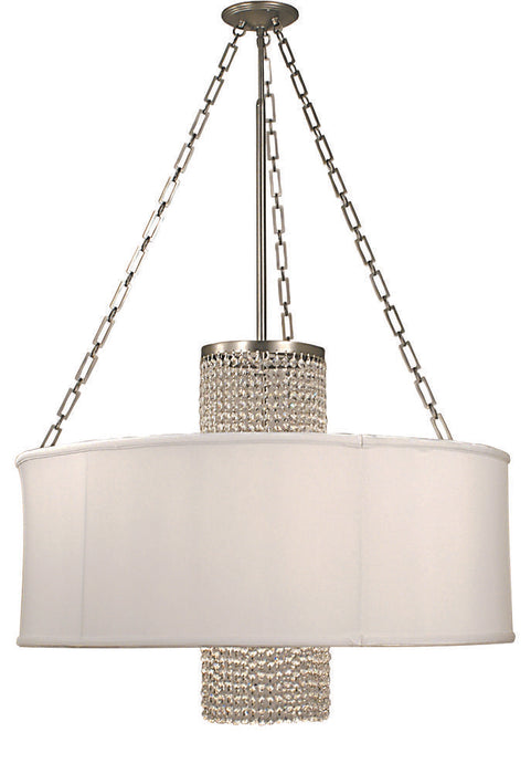 4-Light Polished Silver Angelique Dining Chandelier