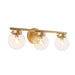 Thantofos 3-Light Gold Vanity Light