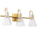 Itpicanaple 3-Light Brass Vanity Light