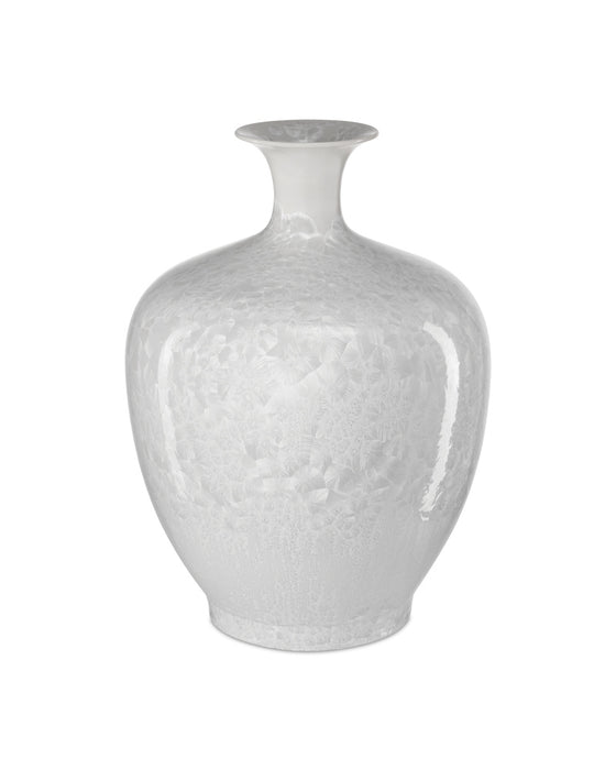 Crystalline White Vase