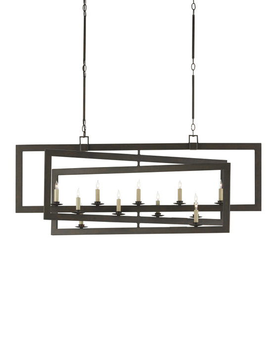 Middleton Rectangular Bronze Chandelier