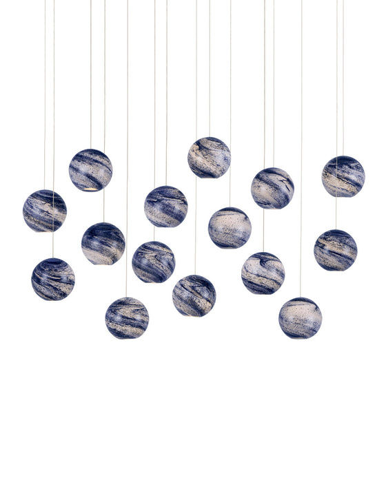 Palatino 15-Light Linear Multi-Drop Pendant