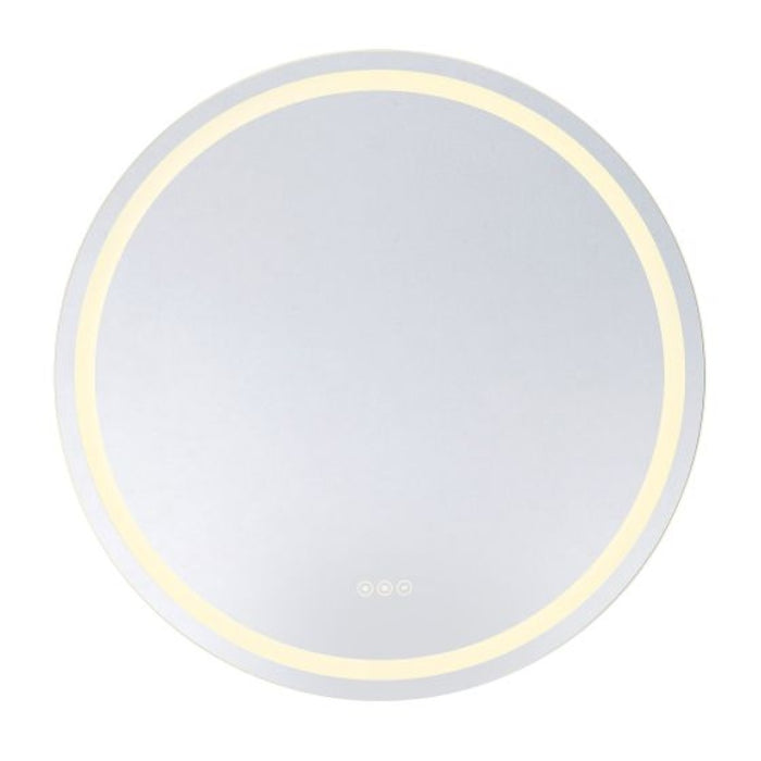 Beckett LED Round Frontlit and Backlit Mirror