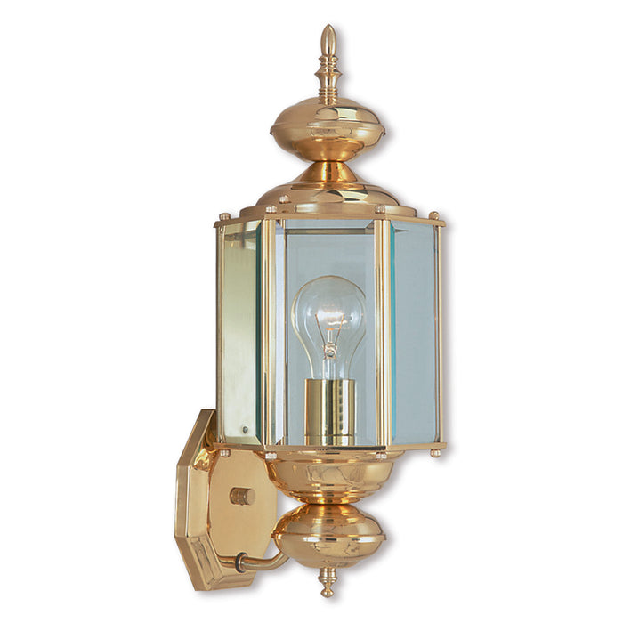 1 Light PB Outdoor Wall Lantern