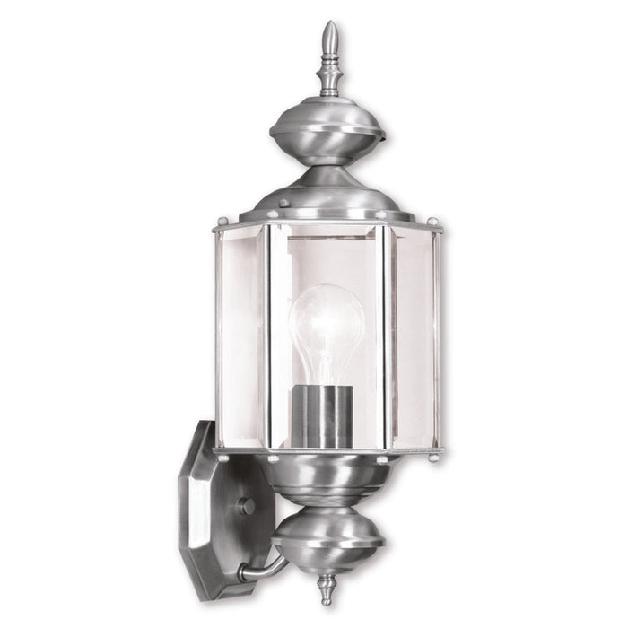 1 Light BN Outdoor Wall Lantern