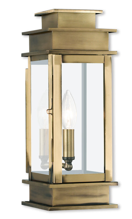 1 Light AB Outdoor Wall Lantern