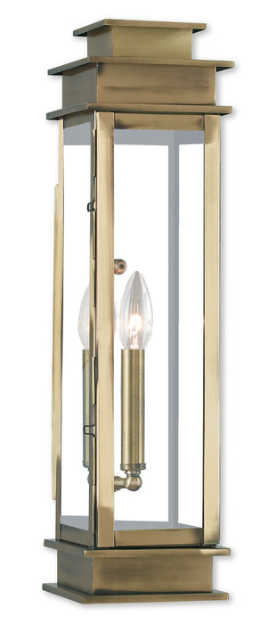 1 Light AB Outdoor Wall Lantern