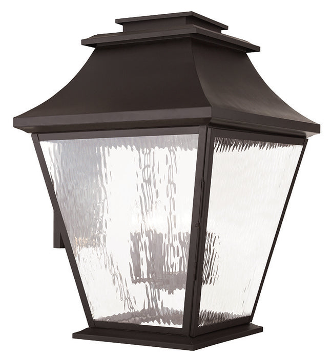 6 Light Bronze Outdoor Wall Lantern
