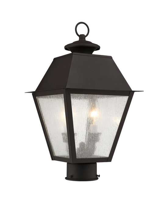 2 Light Bronze Outdoor Post Lantern