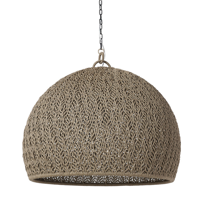 JENSON OUTDOOR CHANDELIER LARGE BROWN