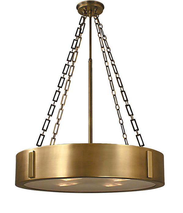 4-Light Harvest Bronze/Polished Brass Oracle Dining Chandelier