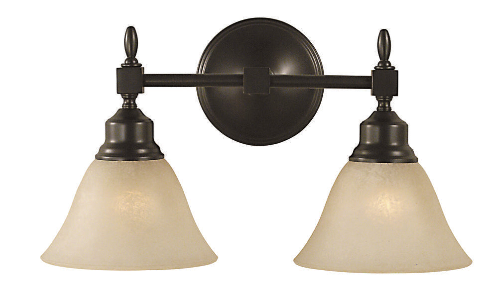 2-Light Mahogany Bronze Taylor Sconce
